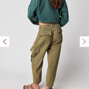 Free People Bay To Breakers Pants in pine color
